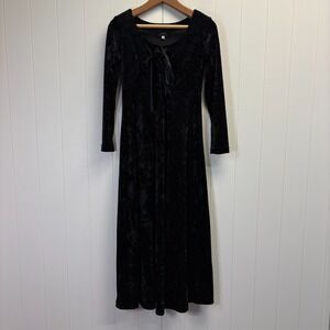 Vintage ABS Dress Collection Womens Whimsigoth Witchy Velvet Dress Size S Vamp